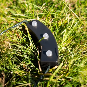 Pot lampa solarna stojąca IP44 0.06W LED 2lm 3000K czarna EKO1449