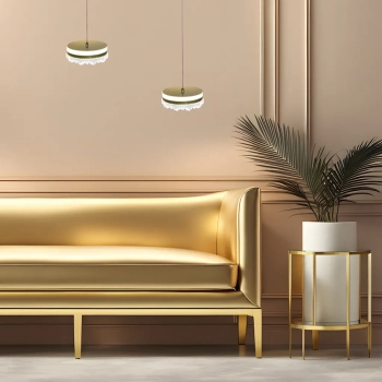 Preciosa lampa wisząca 25W LED 1600lm 4000K złota ML0998