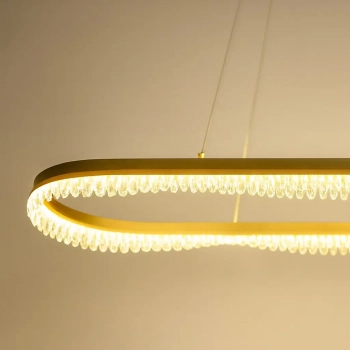 Preciosa lampa wisząca 45W LED 3600lm 4000K złota ML1868