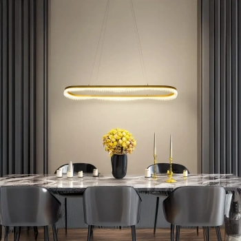 Preciosa lampa wisząca 45W LED 3600lm 4000K złota ML1868
