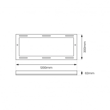 Ramka aluminiowa 120x30 Backlit EKP0576