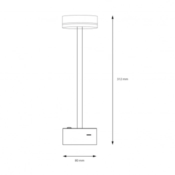 Sam lampka nocna 5W LED 300lm Ciepla 3000K czarna, złota ML1386