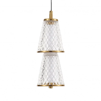 Sansa lampa wisząca 5W LED 300lm 4000K czarna, mosiądz ML1820