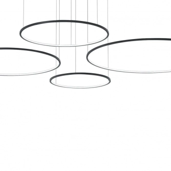 Saturno lampa wisząca 120W LED 5400lm 4000K czarna ML0848