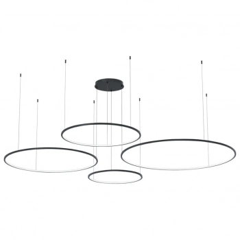 Saturno lampa wisząca 120W LED 5400lm 4000K czarna ML0848