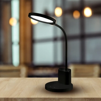 Scuola lampka biurkowa 8W LED 500lm CCT 3000K-6000K czarna ML1015