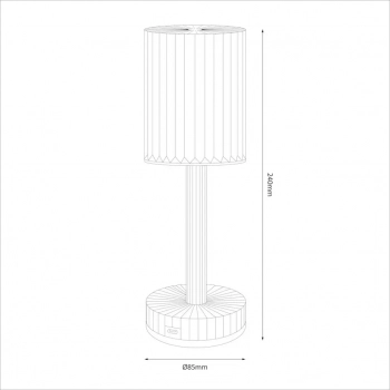 Simple lampka nocna 1W LED 100lm CCT 3000K-6000K transparentny ML2289