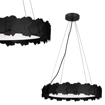 Soho lampa wisząca 24W LED 720lm 3000K czarna ML6157 Milagro