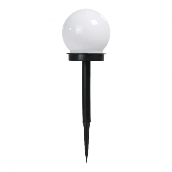 Solarna Kulka lampka ogrodowa stojąca IP44 0.06W LED 1lm 6000K czarna, biała EKO0595