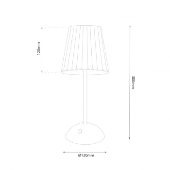 Tacoma lampka nocna 1.6W LED 240lm CCT 3000K-6000K satyna ML1291
