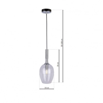 Tango lampa wisząca 1xE14 chrom ML6163