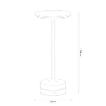 Tavolo lampka nocna 2.5W LED 250lm CCT 3000K-6000K złota ML2268