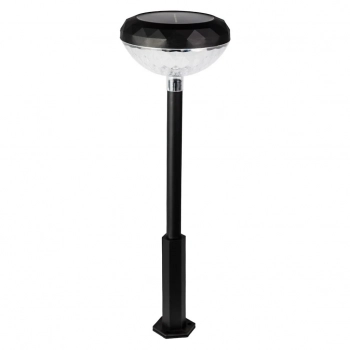 Tom lampa solarna stojąca IP44 0.1W LED RGB czarna EKO1452 Milagro