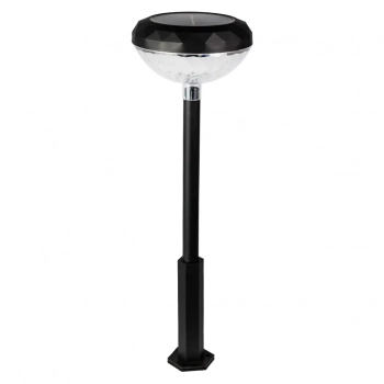 Tom lampa solarna stojąca IP44 0.1W LED RGB czarna EKO1452