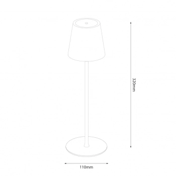 Toscana lampka nocna IP44 2W LED 220lm CCT 3000K-6000K biała ML1294