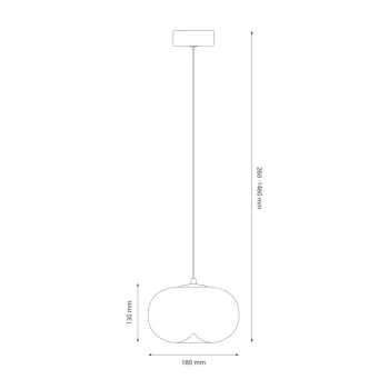 Vaso 1 lampa wisząca 4W LED 388lm 3000K złota ML1399