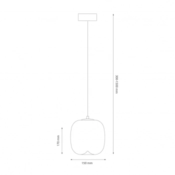 Vaso 2 lampa wisząca 4W LED 388lm 3000K biała ML1401