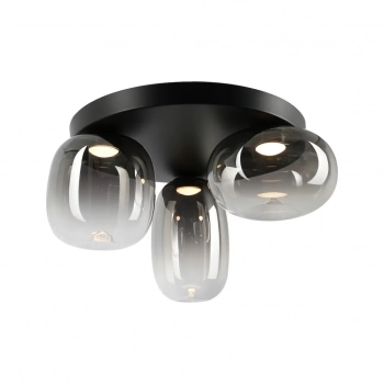 Vaso lampa sufitowa 12W LED 1131lm 3000K czarna ML1412
