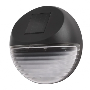 Wall kinkiet solarny IP44 0.06W LED 2lm 6000K czarny EKO0606