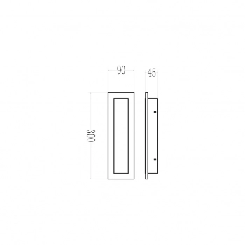 Wow kinkiet IP54 10W LED 1100lm CCT 3000K, 4000K, 6500K czarny ML1722
