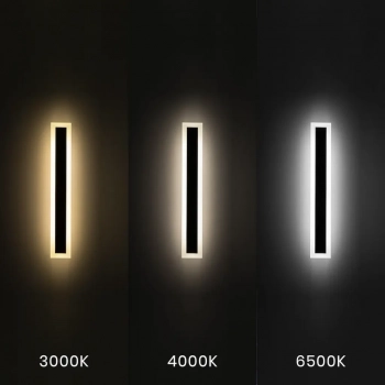 Wow kinkiet IP54 20W LED 2250lm CCT 3000K, 4000K, 6500K czarny ML1723