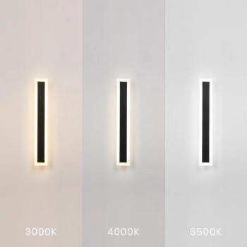 Wow kinkiet IP54 20W LED 2250lm CCT 3000K, 4000K, 6500K czarny ML1723