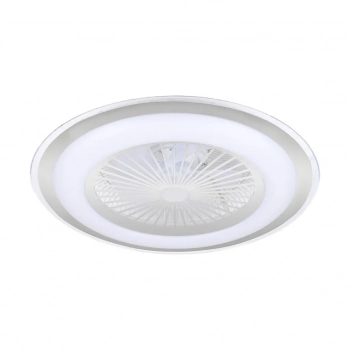 Zephyr lampa sufitowa wentylator 48W LED CCT 3000K-6000K srebrny ML1515
