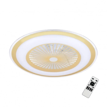 Zephyr lampa sufitowa wentylator 48W LED CCT 3000K-6000K złoty ML1517 Milagro