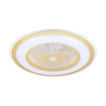 Zephyr lampa sufitowa wentylator 48W LED CCT 3000K-6000K złoty ML1517
