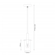Arcadia lampa wisząca 1xE27 czarna, złota ML1816