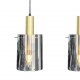 Arcadia lampa wisząca 3xE27 czarna, złota ML1817