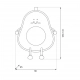 Awokado lampka stołowa 1W LED 4.1lm-25.5lm 3000K wielokolorowa ML2263