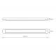 Batten lampa sufitowa 18W LED 2000lm 4000K czarna ML0748