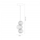 Bolla lampa wisząca 12W LED 1491lm 3000K chrom ML1425