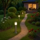 Brooklyn lampa stojąca IP44 1xE27 inox EKO1703
