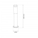 Brooklyn lampa stojąca IP44 1xE27 inox EKO1703