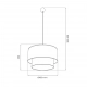 Bueno lampa wisząca 1xE27 ciemna zieleń, oliwkowa zieleń MLP1828