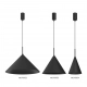 Capital Black lampa wisząca 1xGX53 czarna MLP0964