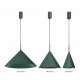 Capital Green lampa wisząca 1xGX53 butelkowa zieleń MLP0967