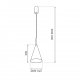 Capital Green lampa wisząca 1xGX53 butelkowa zieleń MLP0967