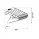 Clips kinkiet solarny IP44 4W LED 400lm 4000K czarny EKO1708