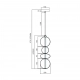 Daphne lampa wisząca 36W LED 4619lm 3000K złota ML0863