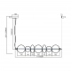 Daphne lampa wisząca 40W LED 5094lm 3000K złota ML0864