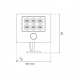 Depo naświetlacz solarny IP44 1.05W LED 200lm 6500K czarny EKO0616