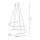 Doublemoon lampa wisząca 30W LED 1950lm 4000K czarna ML1178