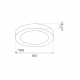 Evora Round lampa sufitowa 24W LED 1680lm CCT 3000K, 4000K, 6000K biała ML1788