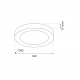Evora Round lampa sufitowa 6W LED 420lm CCT 3000K, 4000K, 6000K czarna ML1789