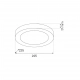 Evora Round lampa sufitowa 18W LED 1260lm CCT 3000K, 4000K, 6000K czarna ML1790