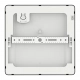Evora Square lampa sufitowa 12W LED 840lm CCT 3000K, 4000K, 6000K czarna ML1795