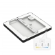 Evora Square lampa sufitowa 12W LED 840lm CCT 3000K, 4000K, 6000K czarna ML1795